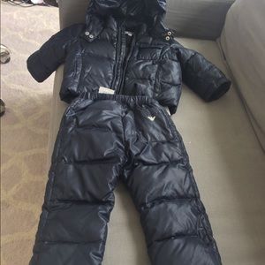 armani baby snowsuit